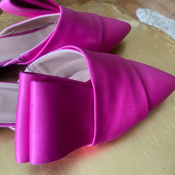 New Hot Pink Silk/Satin Slides - Picture 7 of 7